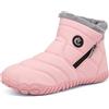 CELANDA Stivali Donna Invernali Uomo Stivali da Neve Foderato Caldo Scarpe da Inverno Caldi Casual Camminate Antiscivolo Boots Impermeabili,Rosa,Dimensione:36 EU