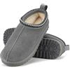 Mishansha Pantofole Donna Invernali Ciabatte Pelose Inverno Scarpe Casa Slippers Caldo Comode Antiscivolo Pantofola per Interni Esterni Grigio 40