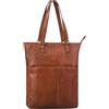 STILORD 'Lund' Borsa Pelle Donna Vera Pelle Elegante Shopper Donna a tracolla da donna con scomparto per tablet in stile vintage per donne raffinate, Colore:brandy - cognac