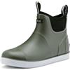 Jesindr Stivali Gomma Uomo Da Pioggia, Stivali Da Pesca, Antiscivolo Leggere Comode Shorty Boots, Impermeabile Nero Scarpe Da Giardino