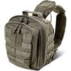 5.11 - Borsa a Tracolla Tattica Uomo Donna - Borsa da Petto MOAB 6 - Nylon Impermeabile - Sistema MOLLE - Zaino Multifunzione EDC - Escursionismo Trekking Viaggio Campeggio Ciclismo