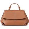 MOSAMHUA Pelle Premium da Donna Ultraleggera Borsa | Lusso Minimalista Design Unico | Convertibile Mano & Tracollo per Lavoro e Giornaliero Pendolare | Stylish Compatta Borse