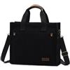 VASCHY Borsa Tote, Università Donna Tracolla Elegante Shopping Bag da Viaggio Lavoro Ufficio Scuola Nero