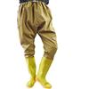 HWBZSZY Stivali Da Pesca Antipioggia Durevoli Impermeabili Pantaloni Trampoliere, 110 Cm Super Altezza Stivali in Gomma Traspirante Leggeri in PVC Trampolieri Stivali Pesca Antiscivolo,Beige,36EU