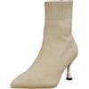 Kswlwccpp Stivali Estivi Donna, Largo Chelsea Beige Scarpe Stivali Estivi Leggeri Con Tacco Stivaletti Primaverili Traforati Morbidi Eleganti Stivaletto Tronchetti