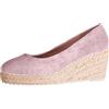 Generic Sandali da donna con zeppa con zeppa tacchi alti da donna in pelle scamosciata sandali casual a punta chiusa pompe con tacco pendente suola spessa sandalo comodo morbido cuscino calzature scarpe da