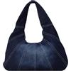 Niltracy - Borsetta in denim, borse in jeans alla moda per donna, borsa hobo in denim, borsa a tracolla Y2K, Blu scuro, 44.5 EU