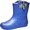 Ladeheid Stivali Pioggia Donna in EVA Termici - Comodi Stivali impermeabili donna Antiscivolo, Leggeri, Caldi, Flessibili, Facili da Pulire per Pioggia LA-СA-23 (Blu, 40/41 EU)