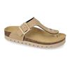 Valleverde VG7830IT Infradito Bio Donna Similpelle Sabbia Tacco Zeppa 3Cm Suola Gomma