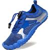 Maxome Scarpe da acqua Bambini Ragazzi Ragazze Scarpe da Spiaggia Bambini Aqua Nuoto Scarpe da Piscina a piedi nudi Scarpe da Piscina Quick Dry Leggero Bambini Surf Diving Scarpe, Blu, 33 EU