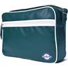 Lambretta Borsa da viaggio con logo, Verde/Bianco., Taglia unica, Rétro