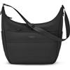 LARKSON Borsa a Spalla Puffy Donna Nero - Linnea - Borsa a Tracolla Puffer Bag con Scomparto per Laptop e Tracolla Regolabile - Adatta per Essere Fissata al Passeggino - Idrorepellente