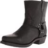 ZEARLY Stivaletto da Uomo in Pelle Stivaletti Scarpe Casual Tacco Chelsea Stivali con Cerniera,Nero,46 EU