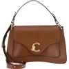Coccinelle Pelle borsa a tracolla borsetta C-Me Calf Handbag Cognac marrone