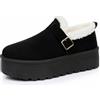 Alexis Leroy Pantofole Stivaletti Donna Invernali Calde Antiscivolo Piattaforma Indoor Outdoor