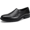 YFFUSHI Mocassini da Uomo in Pelle Loafers Comodi Slip-On per Lavoro Matrimoni Scarpe Eleganti Casual, Nero, 41 EU