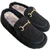 GRÜNLAND il benessere è naturale GRUNLAND patofole eleganti donna calde Miss Parker pantofola mocassino con finitura di pregio comoda calda e sottopiede estraibile