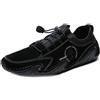 Asifn Scarpe Casual da Uomo Scamosciati per Guida in Pelle Comfort di Guida Mocassini Il Tempo Libero Cucitura a Mano Abiti Lavoro Vintage Ufficio