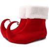 MODSGUE Scarpe e stivali natalizi per adulti, pantofole da elfo, da uomo e da donna, per Halloween, Natale, carnevale, tinta unita, comode