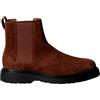 Calvin Klein Uomo Stivaletti Chelsea Combat in Pelle Scamosciata, Marrone (Sorrel Horse/Black), 41