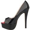 QIANKUN Sexy Open Toe Piattaforma Donne Tacchi Alti Super Alta Vernice Scarpe Tacchi Alti Rosso Scarpe Da Sposa Stiletti