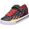 Heelys Wheeled Heel Shoe Black/Yellow/Red Flame UK