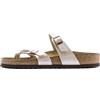 Birkenstock 071661 Mayari pearl white, Birko Flor Graceful SANDALO Donna, White EU 35