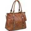 Gladdon Hobo Bags for Women, Large Capacity Top Handle Bags with Multi Pocket, Tote Shoulder Handbags Faux Leather Crossbody Bag for Work School Travel
