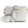 GUESS borsa a tracolla Sally Mini Bucket White bianco