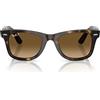 Ray-Ban Rb4340 Wayfarer Ease, Occhiali Unisex Adulto, Havana/Sfumatura Marrone Polarizzato, 50 mm