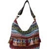 Umimiss Borse da donna Macrame Blue -Straw Borse per Hippie Bag, Boho Bag, Bohemian Ethnic Crossbody Borse Colorful Tassels,Vintage Ethnic Tribal Embroidered Tassel Sling Crossbody,Hippie, blu, hippie
