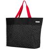 Anndora - Borsa shopper o da spiaggia, misura XXL, colore a scelta, A: nero a pois bianchi (Nero) - TW-8220-230