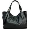 Cheval Firenze Borsa a spalla Sarin, Vera Pelle Made in Italy (Nero)