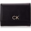 Calvin Klein Jeans Re-Lock Trifold MD K60k608994, Portafogli Donna