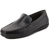 Geox U ASCANIO, Mocassini Uomo, Nero, 45 EU
