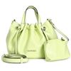 CAFèNOIR - Mini Tote Bag Donna Morbida con Motivo Color Oro, Borsa a Mano Elegante con Barretta in Metallo e Tracolla Removibile, Borsetta Sfoderata con Pochette Interna e Chiusura a Calamita