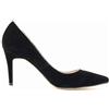 QIANKUN Décolleté Sexy con Tacco Alto da Donna Décolleté alla Moda a Punta Scarpe da Donna Eleganti Nero Rosso per Lavoro Matrimonio Décolleté con Tacco Alto Taglia Plus-nero,42