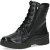 CAPRICE Stivaletti invernali da donna stringati in pelle idrorepellenti, Nero (Black Nappa), 37 EU