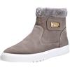 Generico Scarpe Termiche Uomo Scarponcini con Pelo Uomo Stivali Invernali da Uomo in Cotone Scarpe da Uomo in Cotone Stivali da Neve Caldi in Peluche addensati Stivali Uomo Pelle Stivali (Grey, 44)