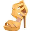Elara Tacchi Alti da Donna Aperto Stiletto Chunkyrayan Blu Scuro LL85-Senf-39