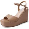 QUEEN HELENA Zeppe con Tacco Alto Sandali Alti con Plateau Casual Donna ZM9914