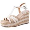 QUEEN HELENA Zeppe Donna Sandali Alti con Cinturino ZM9939