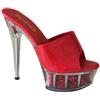 denova's - Sandali con tacco molto alto da 6 pollici, con plateau, per pole dance, da donna, con punta a spillo, Rosso 3., 41.5 EU