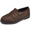 IF Mocassini Donna in Camoscio Eleganti, Scarpe Basse Slip On Stile Penny Loafer, Comode e Casual Chic per Ufficio e Tempo Libero