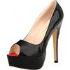 QIANKUN Tacchi alti da donna alla moda sexy tacchi a spillo con tacco aperto con piattaforma a spillo modello a spillo abiti da festa scarpe da sposa