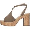 Nero Giardini E307671D Sandali Donna in Suede - Fango 38 EU
