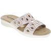 Valleverde 25331 Sandali Ciabatte Donna Pelle Sintetica Taupe Tacco Zeppa 3Cm Suola Gomma