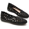 GLAMORA Ballerine Donna Traforate Ricamo Floreale Zeppa Bassa Scarpe Comode Leggere Punta Tonda Tomaia Mesh Traspirante Slip On Calzata Morbida Suola Flessibile Antiscivolo