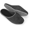 Pantoffelmann Pantofole in feltro Light, unisex, da adulto, taglie 36 - 47, (Antracite), 42 EU-44 EU
