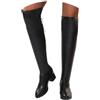 Onsoyours Stivali Alti Donna sopra Il Ginocchio in PU Boots Stivali Lungo Stivaletti Eleganti Autunnali Invernali Tinta Unita con Tacco a Blocco